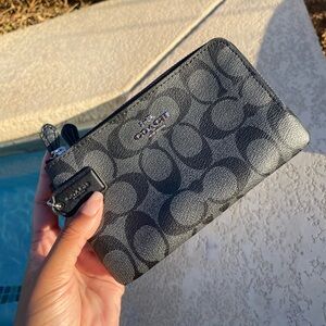 Coach Monogram Wristlet Wallet
